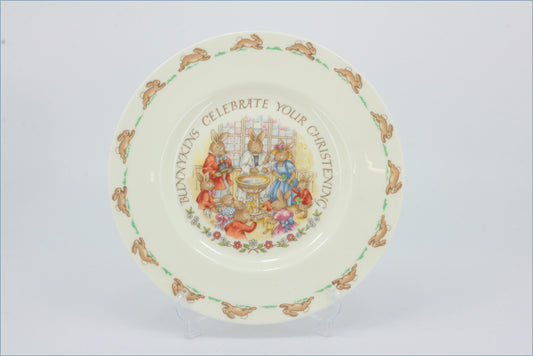 Royal Doulton - Bunnykins - 8 1/8" Salad Plate (Celebrate Your Christening)