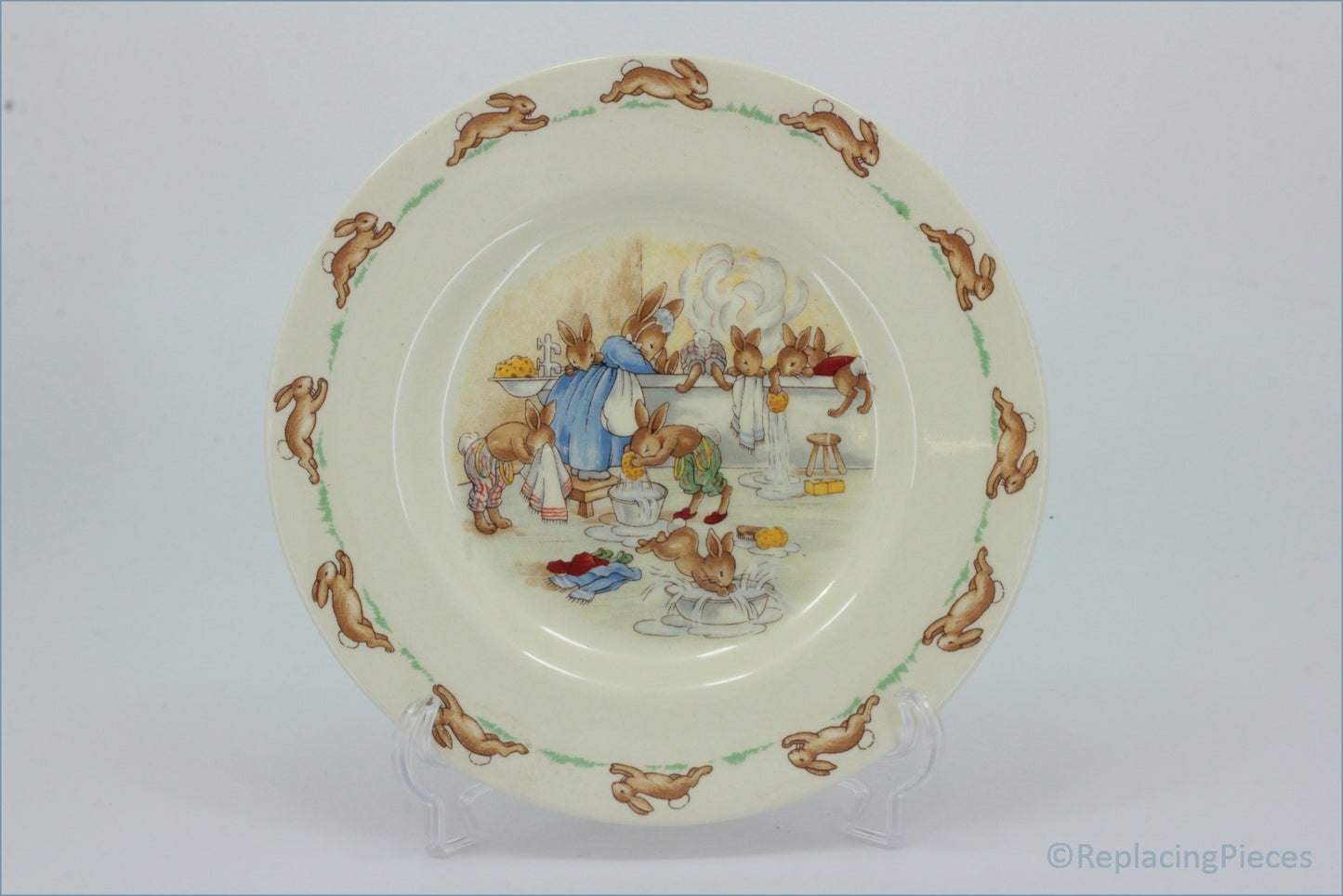 Royal Doulton - Bunnykins - 6 1/2" Side Plate (Bathtime)