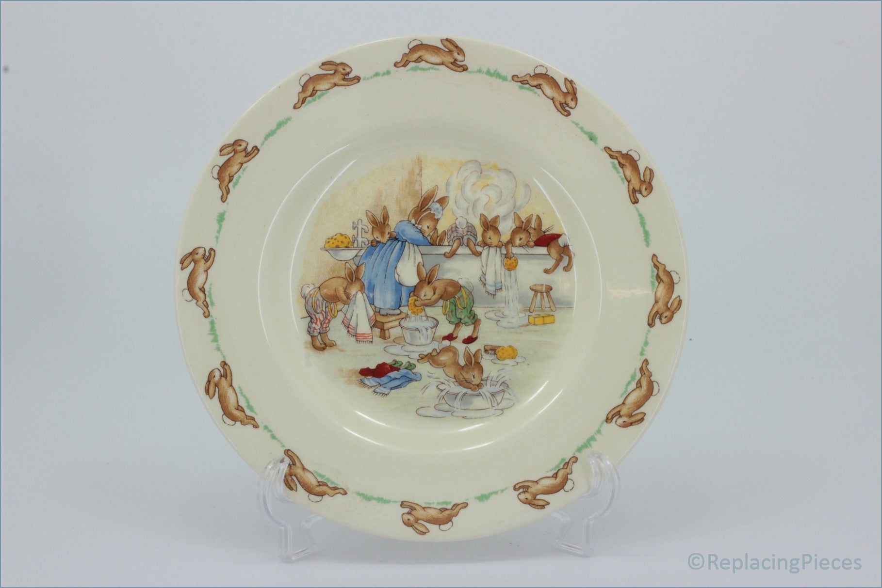 Royal Doulton - Bunnykins - 6 1/2" Side Plate (Bathtime)