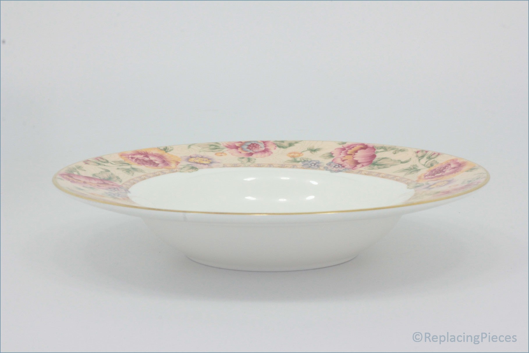 Royal Doulton - Darjeeling (H5247) - 8 1/8" Rimmed Bowl