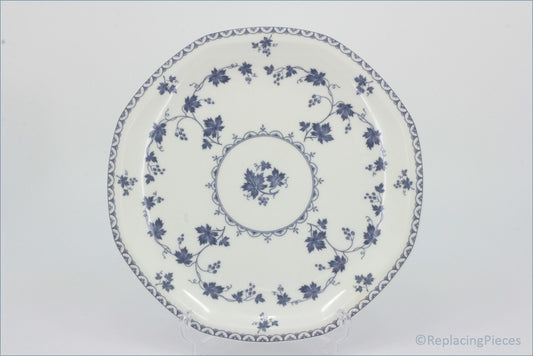 Royal Doulton - Hartford (LS1085) - 8 1/4" Salad Plate - White plate with blue floral pattern on a white background