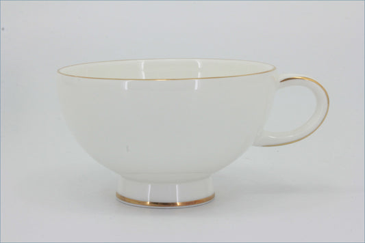 Royal Doulton - Symmetry Gold - Teacup - White teacup with gold trim on a white background