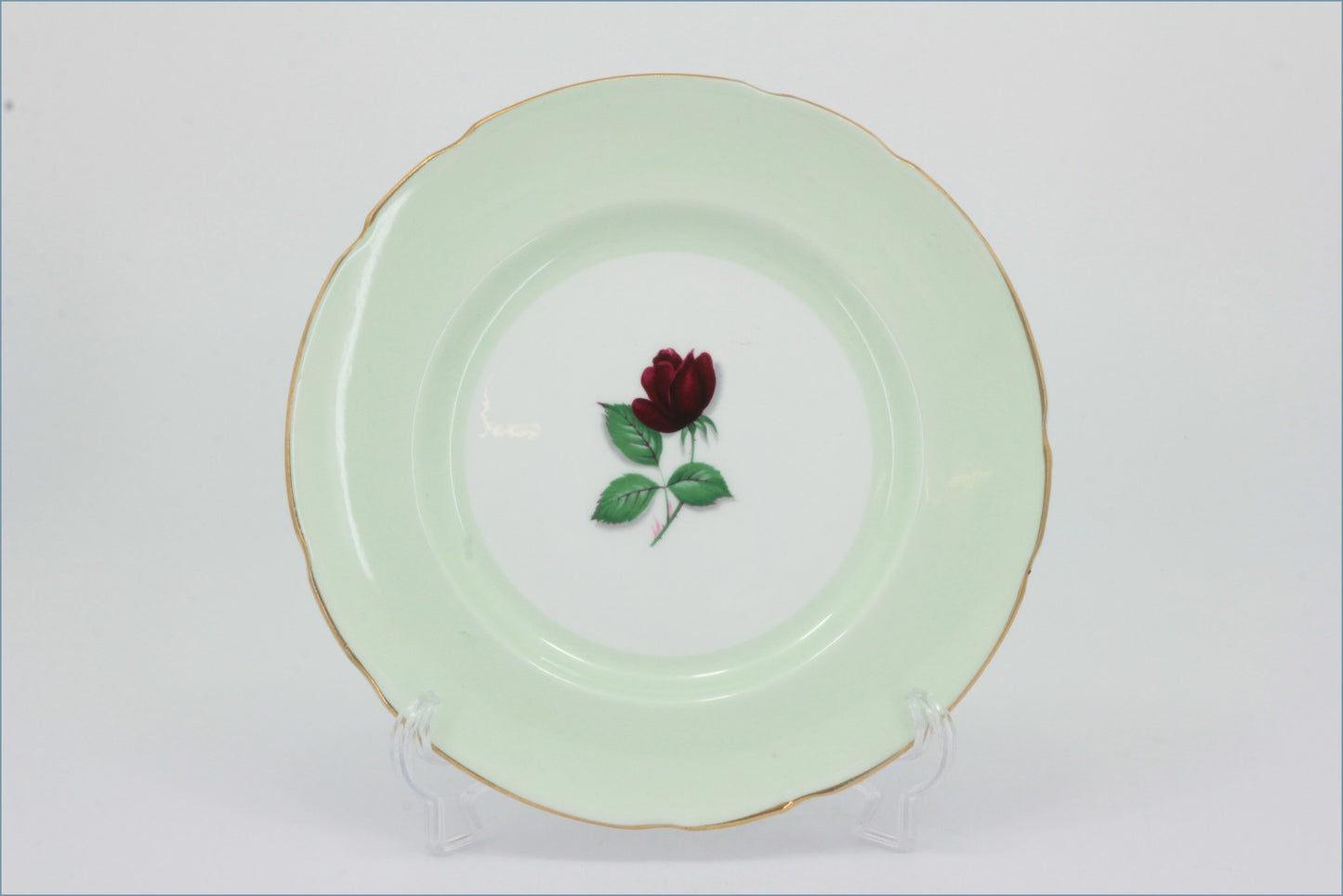 Royal Standard - Floral Harlequin - 6 1/4" Side Plate (Green)