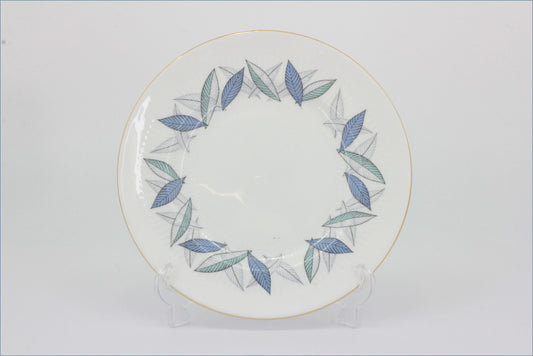 Royal Standard - Trend - 6 1/4" Side Plate - Decorative plate with leaf pattern on a white background