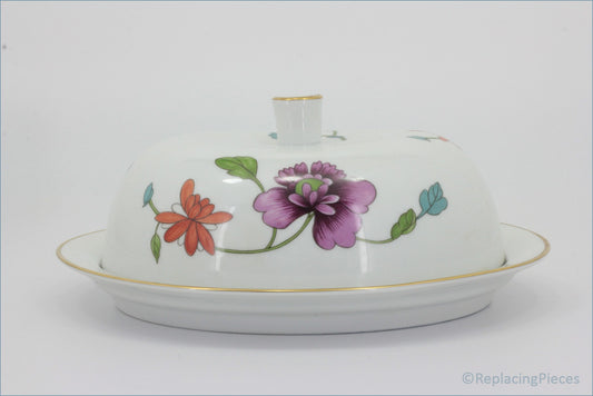 Royal Worcester - Astley (Gold Edge) - Lidded Butter Dish