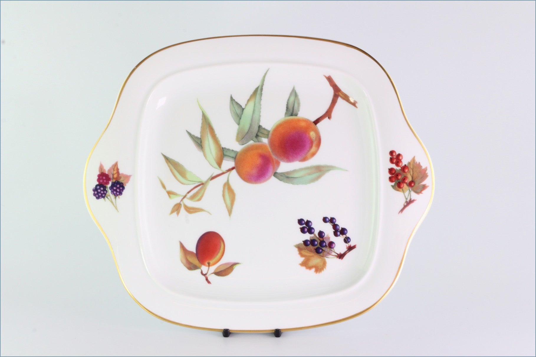 Royal Worcester - Evesham Gold - Square Bread And Butter Serving Plate