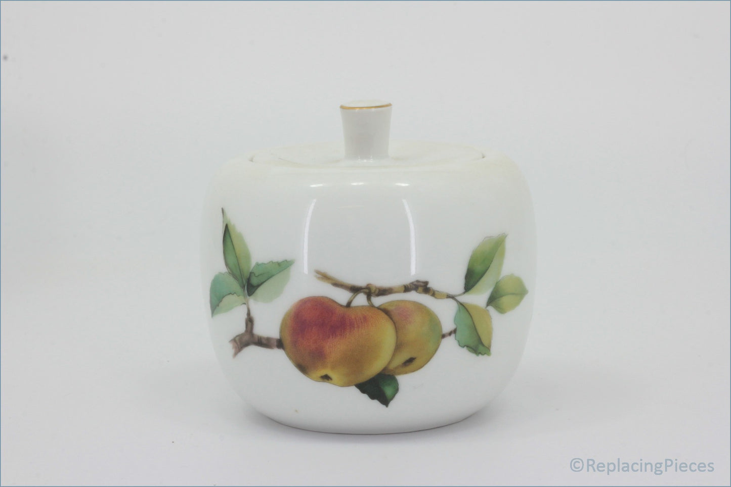 Royal Worcester - Evesham Gold - Lidded Sugar Bowl 