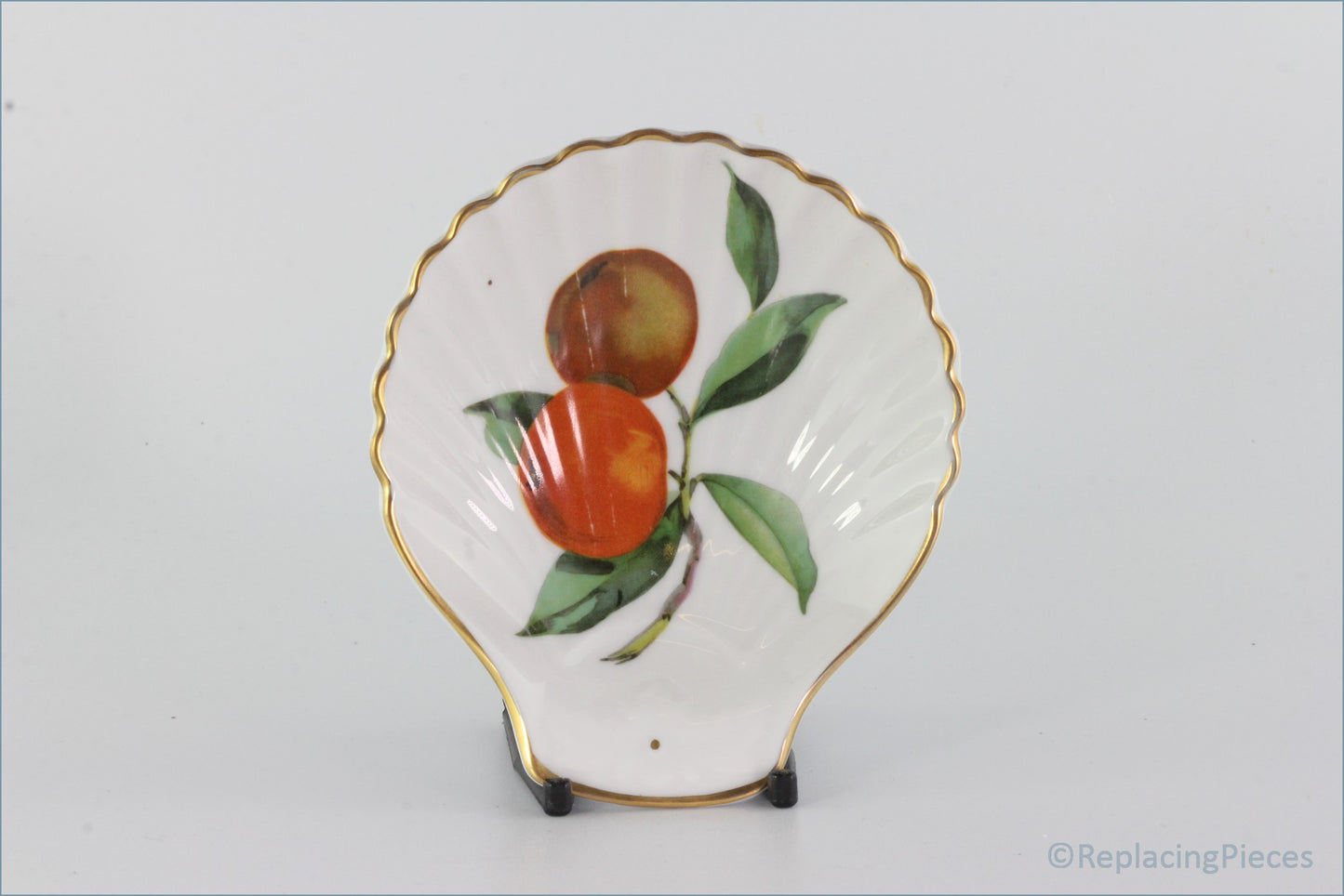 Royal Worcester - Evesham Gold - Shell Dish (Peaches)