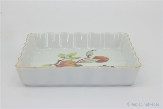 Royal Worcester - Evesham Gold - 7 1/2" Square Flan Dish