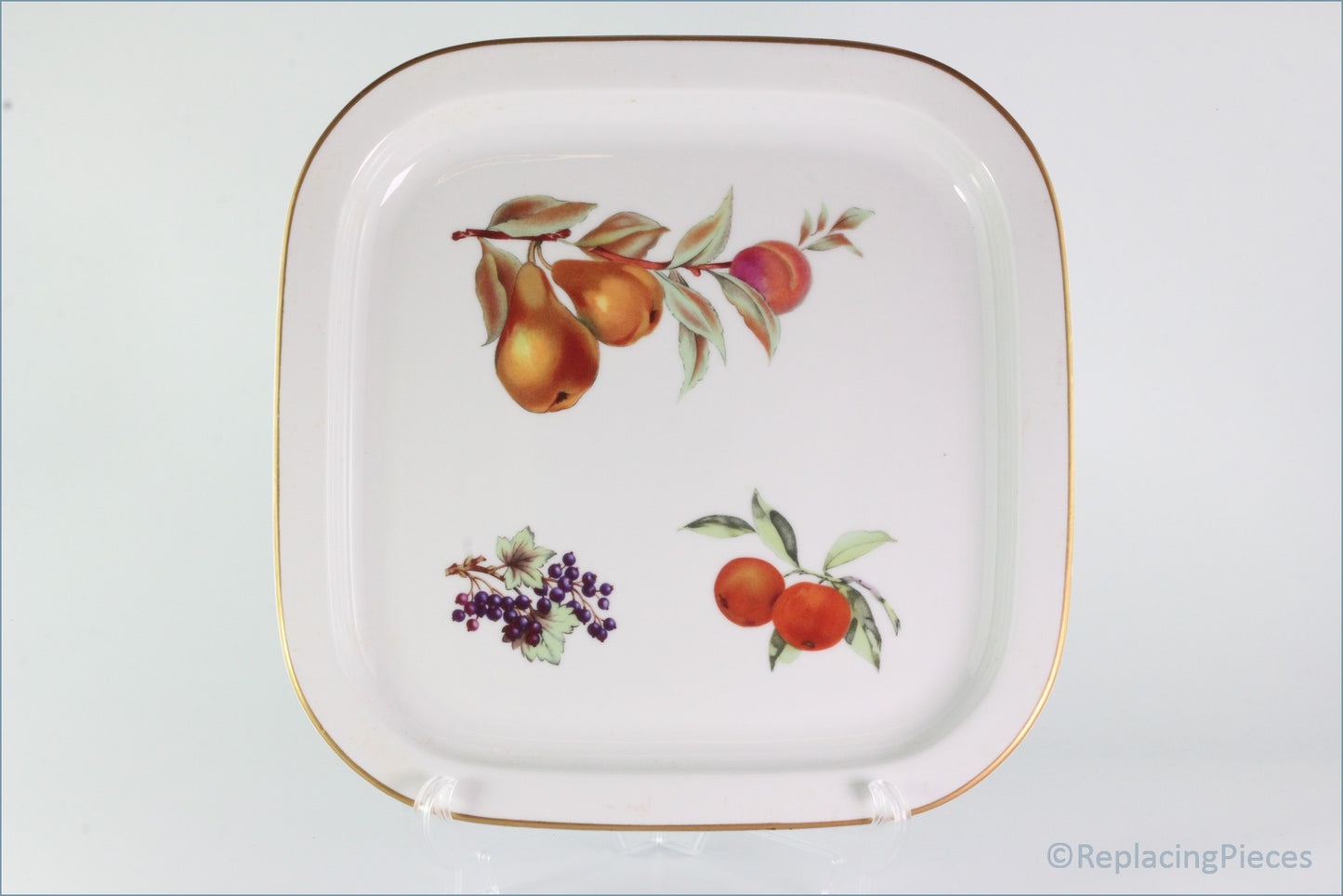 Royal Worcester - Evesham Gold - 13" Square Platter