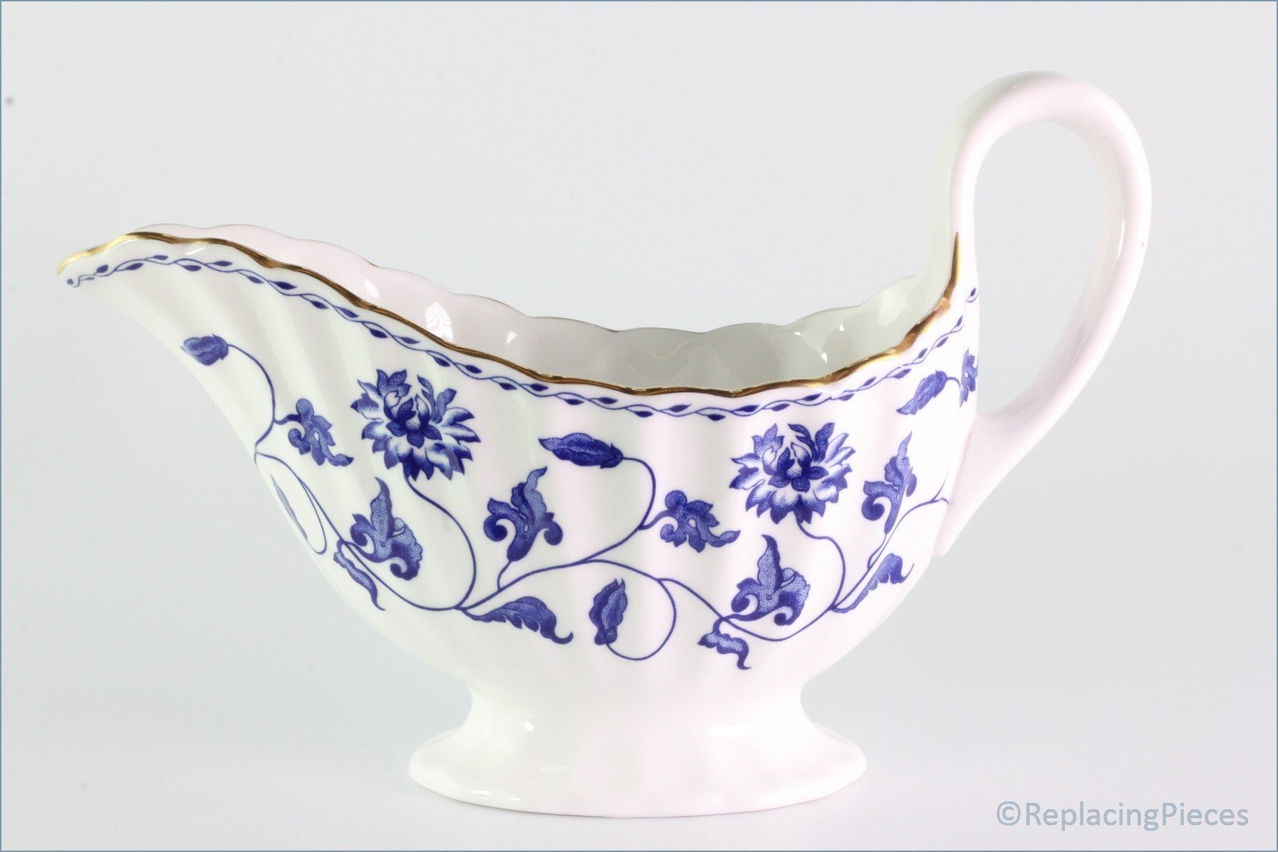 Spode - Blue Colonel - Gravy Boat