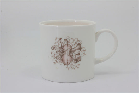 Susie Cooper - Musical Instruments - Coffee Cup (Peach)