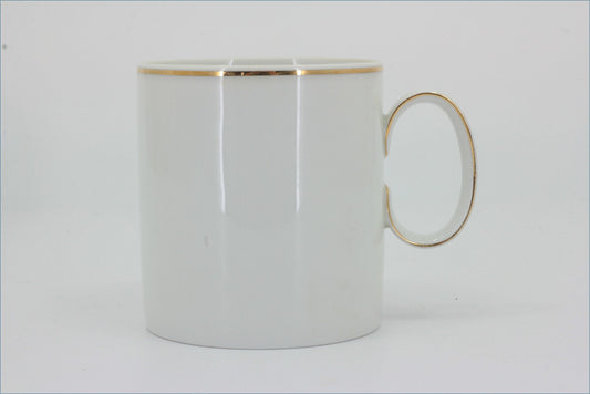 Thomas - White With Thin Gold Band - Mug/Breakfast Cup
