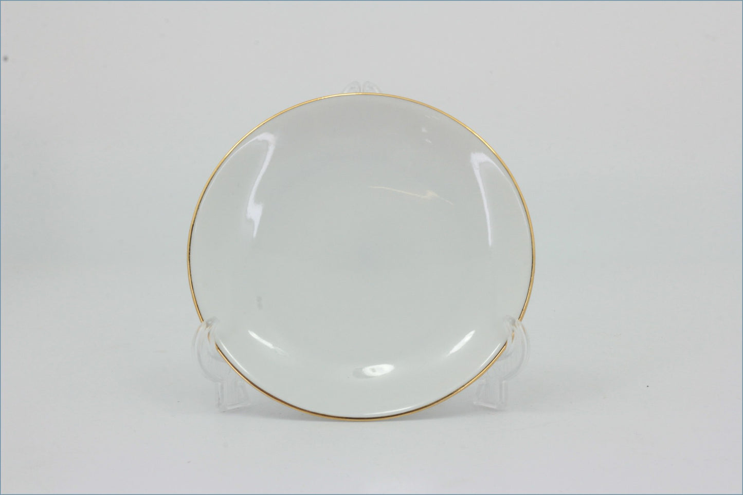 Thomas - White With Thin Gold Band - Coaster