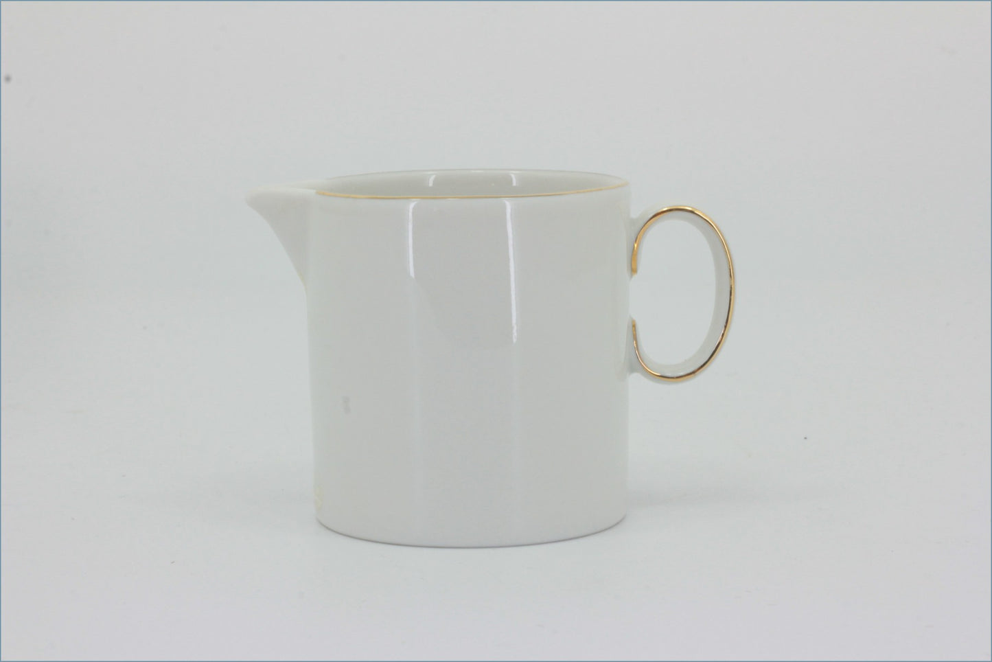 Thomas - White With Thin Gold Band - Cream Jug