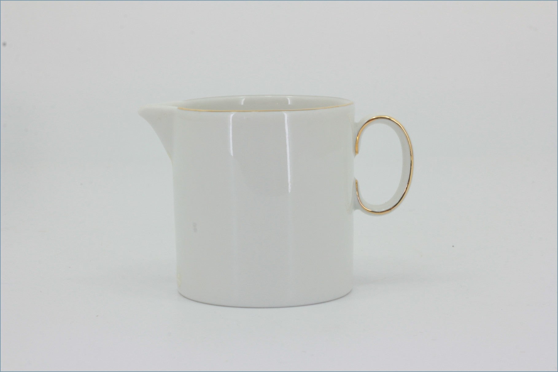 Thomas - White With Thin Gold Band - Cream Jug