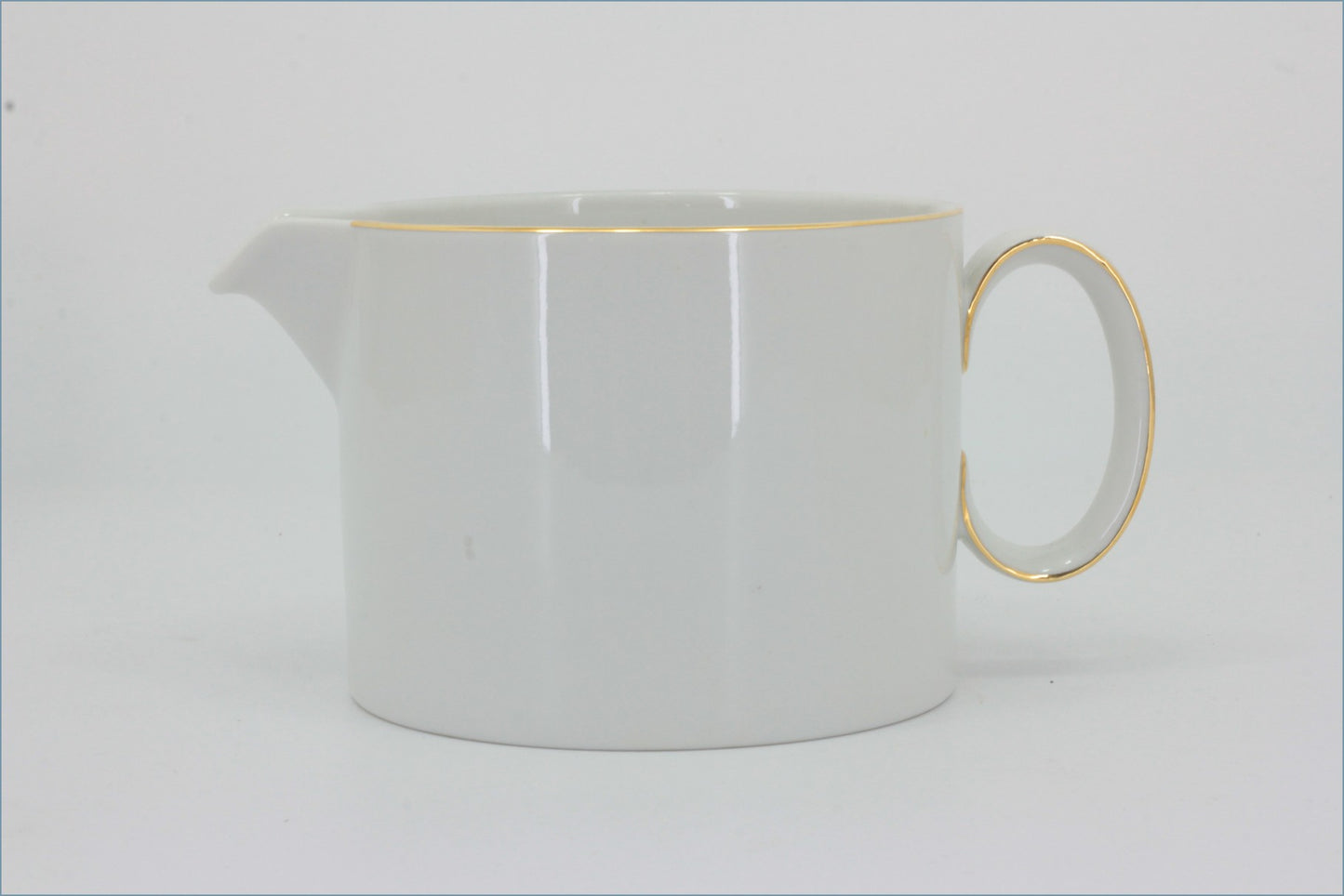 Thomas - White With Thin Gold Band - Gravy Jug