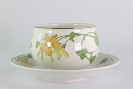 Villeroy & Boch - Geranium (Old Style) - Gravy Boat And Fixed Stand