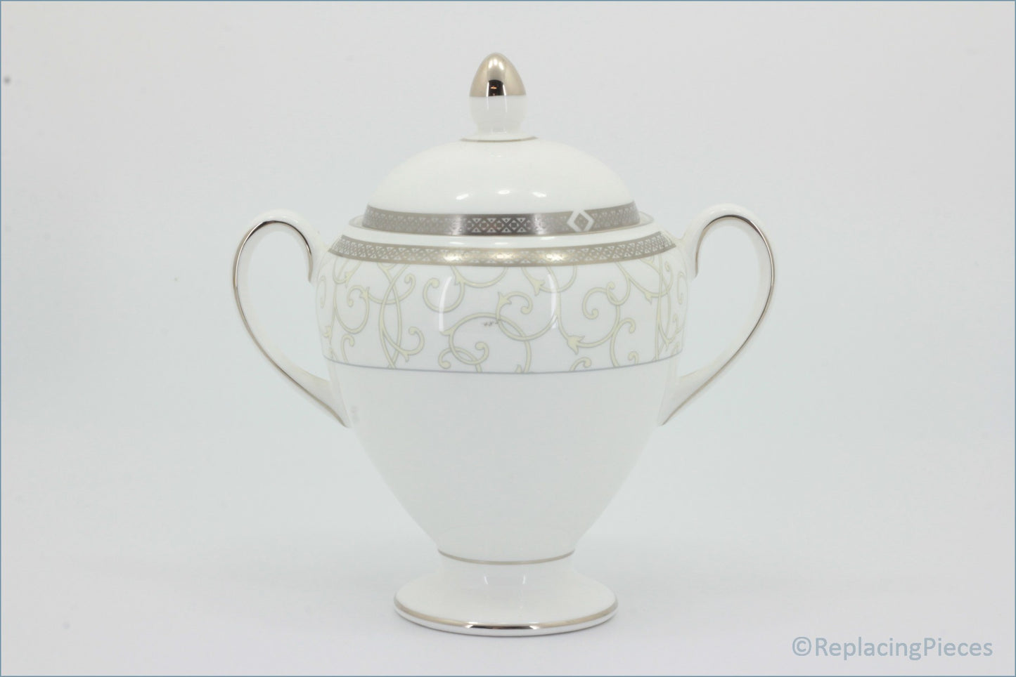 Wedgwood - Celestial Platinum - Lidded Sugar Bowl