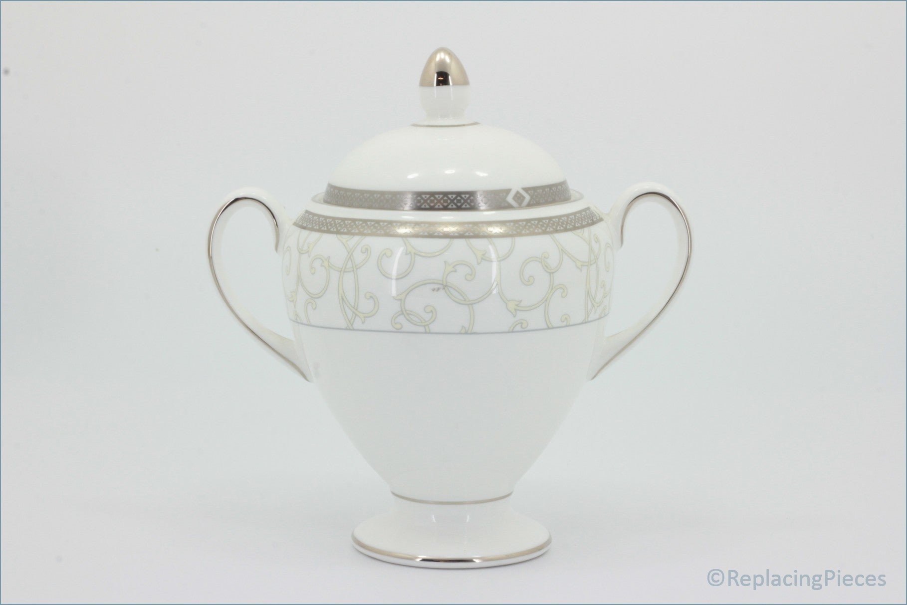 Wedgwood - Celestial Platinum - Lidded Sugar Bowl