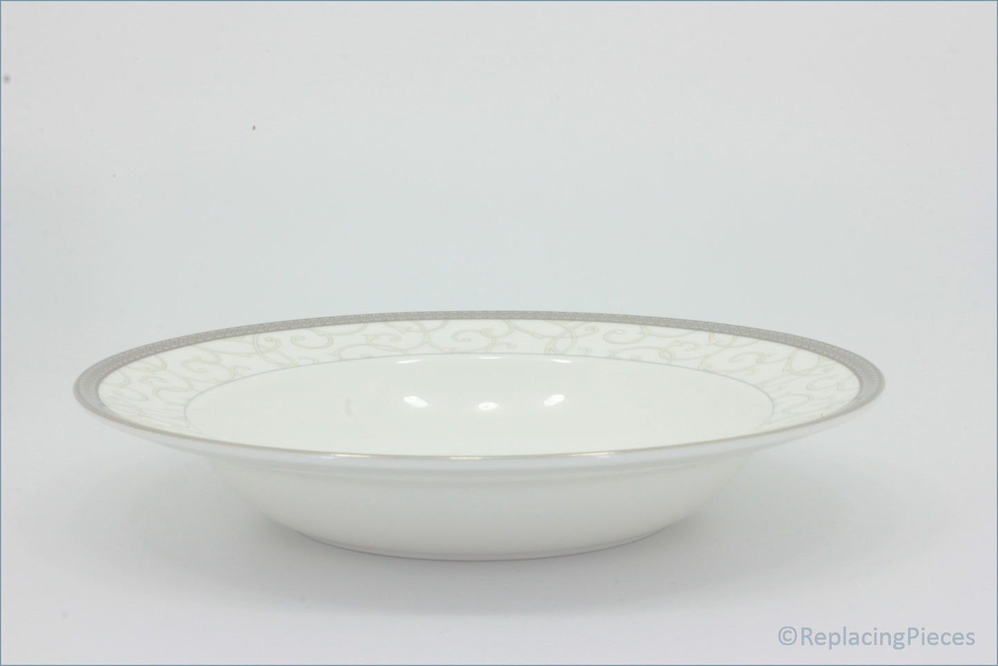 Wedgwood - Celestial Platinum - 8" Rimmed Bowl