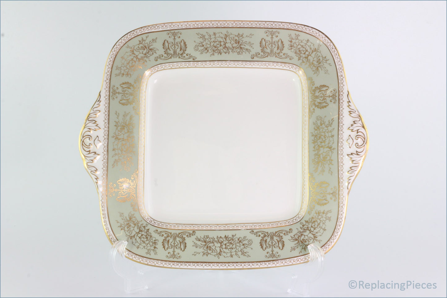 Wedgwood - Columbia (Sage Green) - Bread And Butter Serving Plate