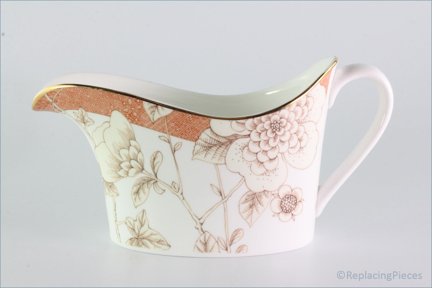 Wedgwood - Frances (Peach) - Gravy Boat