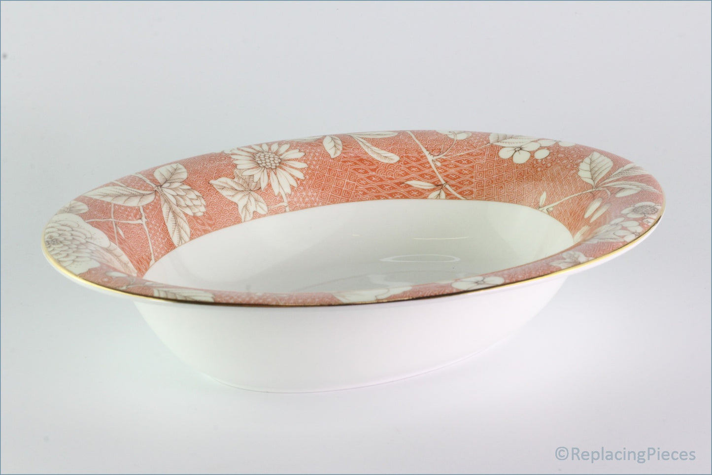 Wedgwood - Frances (Peach) - Open Vegetable Dish