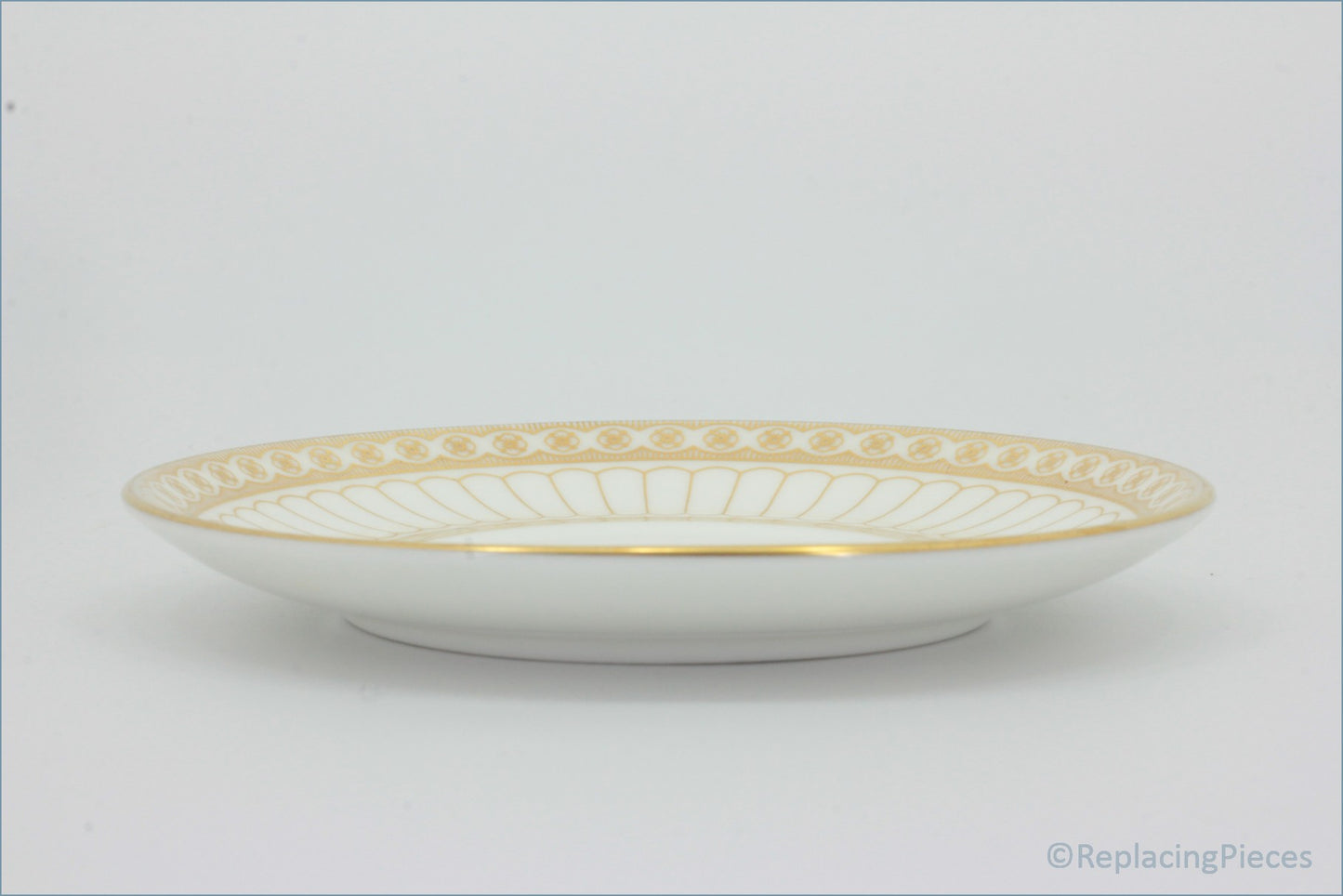 Wedgwood - Colonnade Gold (W4339) - Coffee Saucer (Curved Rim)