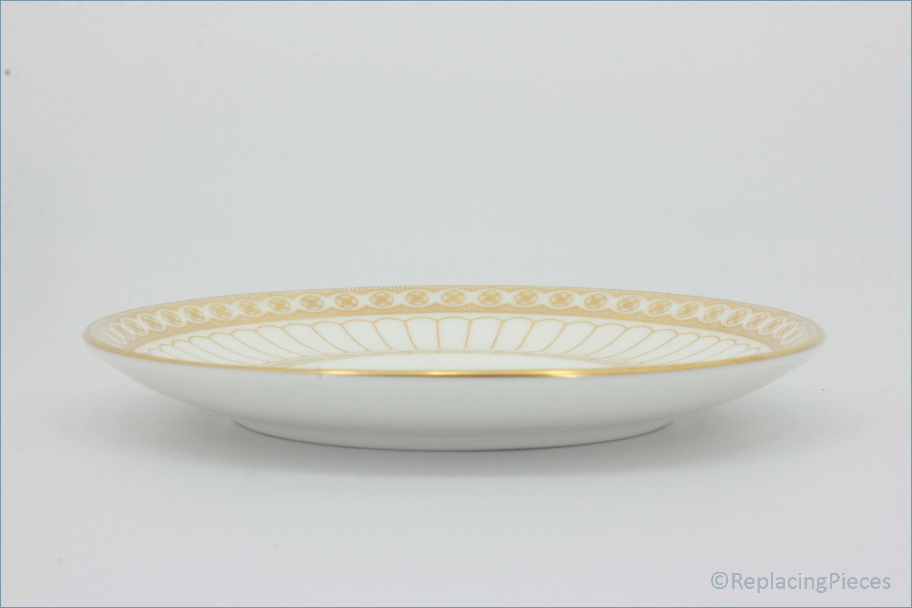 Wedgwood - Colonnade Gold (W4339) - Coffee Saucer (Curved Rim)