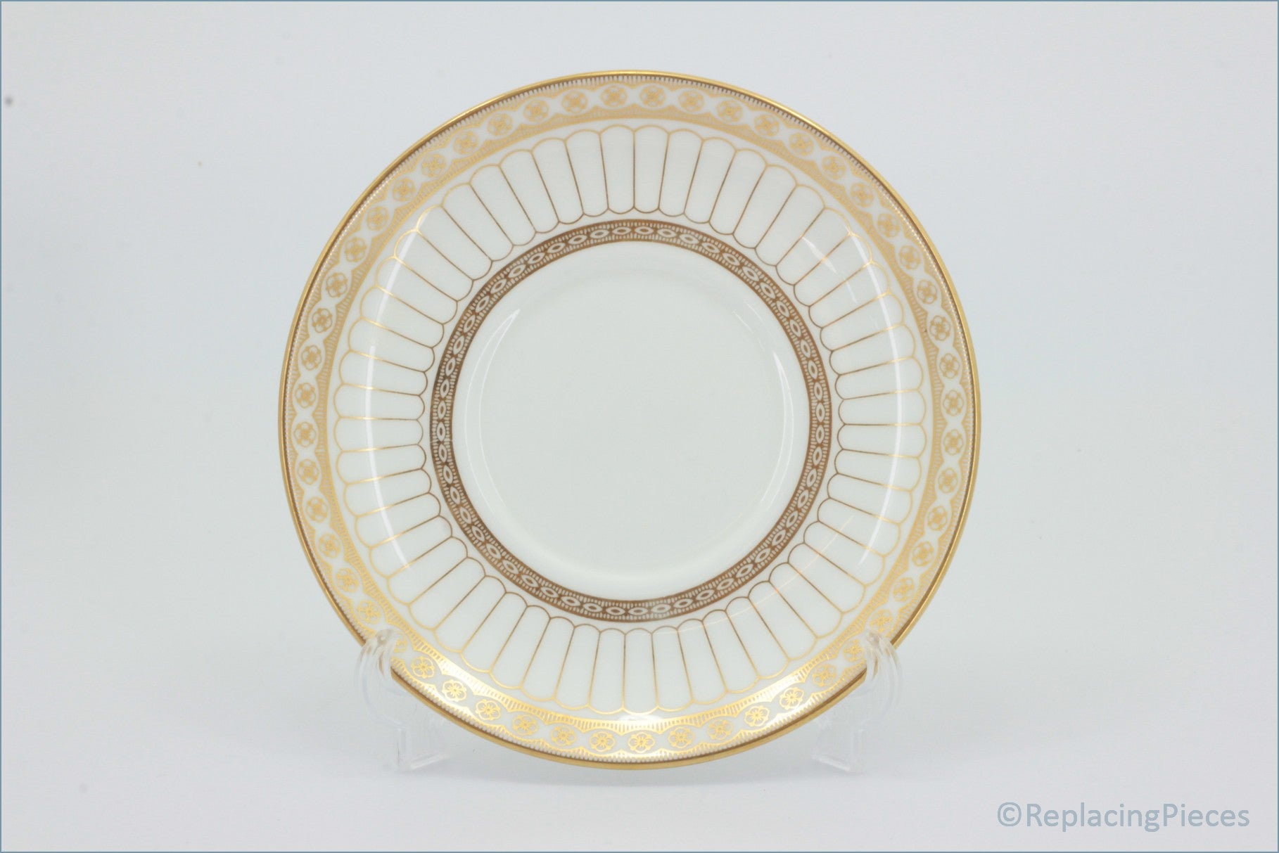 Wedgwood - Colonnade Gold (W4339) - Coffee Saucer (Curved Rim)