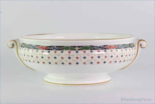 Wedgwood - Harlequin - Lidded Vegetable Dish Base ONLY