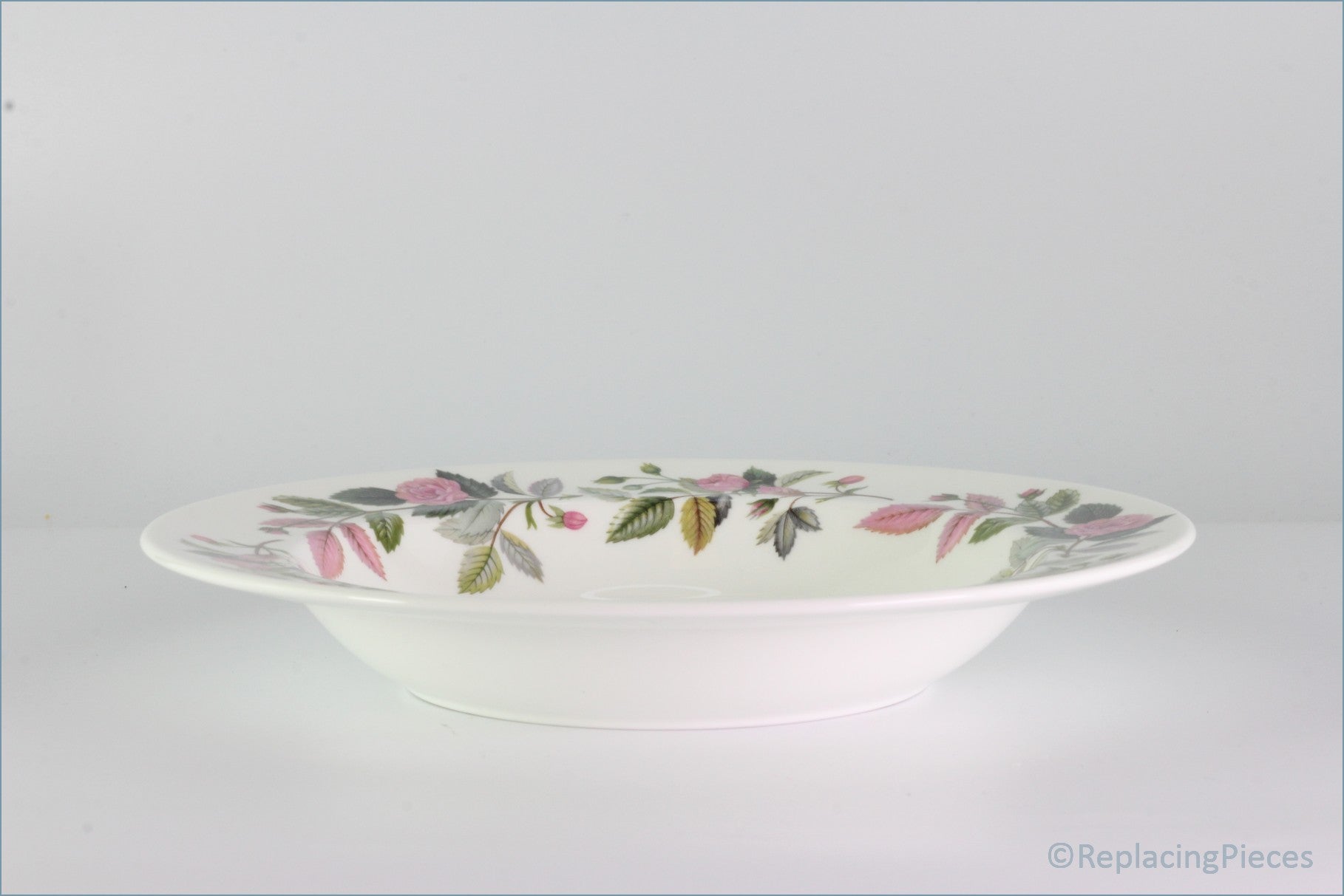 Wedgwood - Hathaway Rose - 8" Rimmed Bowl (No Gold)