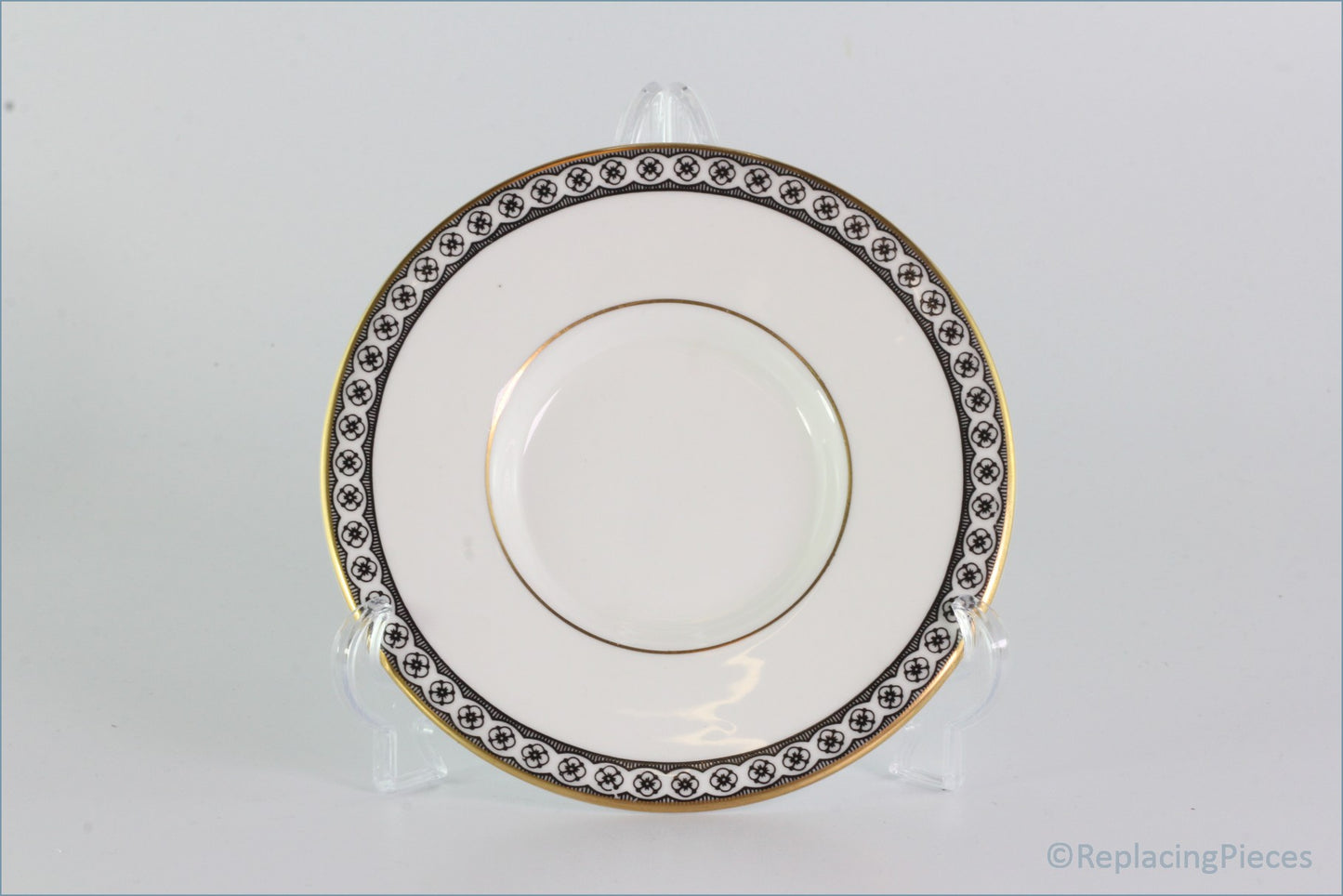 Wedgwood - Ulander (Black) - Coffee Saucer