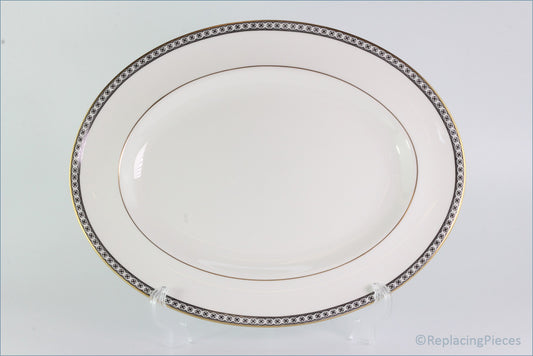 Wedgwood - Ulander (Black) - 13 3/4" Oval Platter