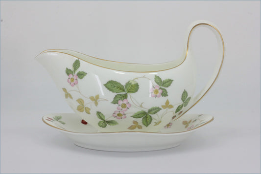 Wedgwood - Wild Strawberry - Fixed Gravy Boat And Stand