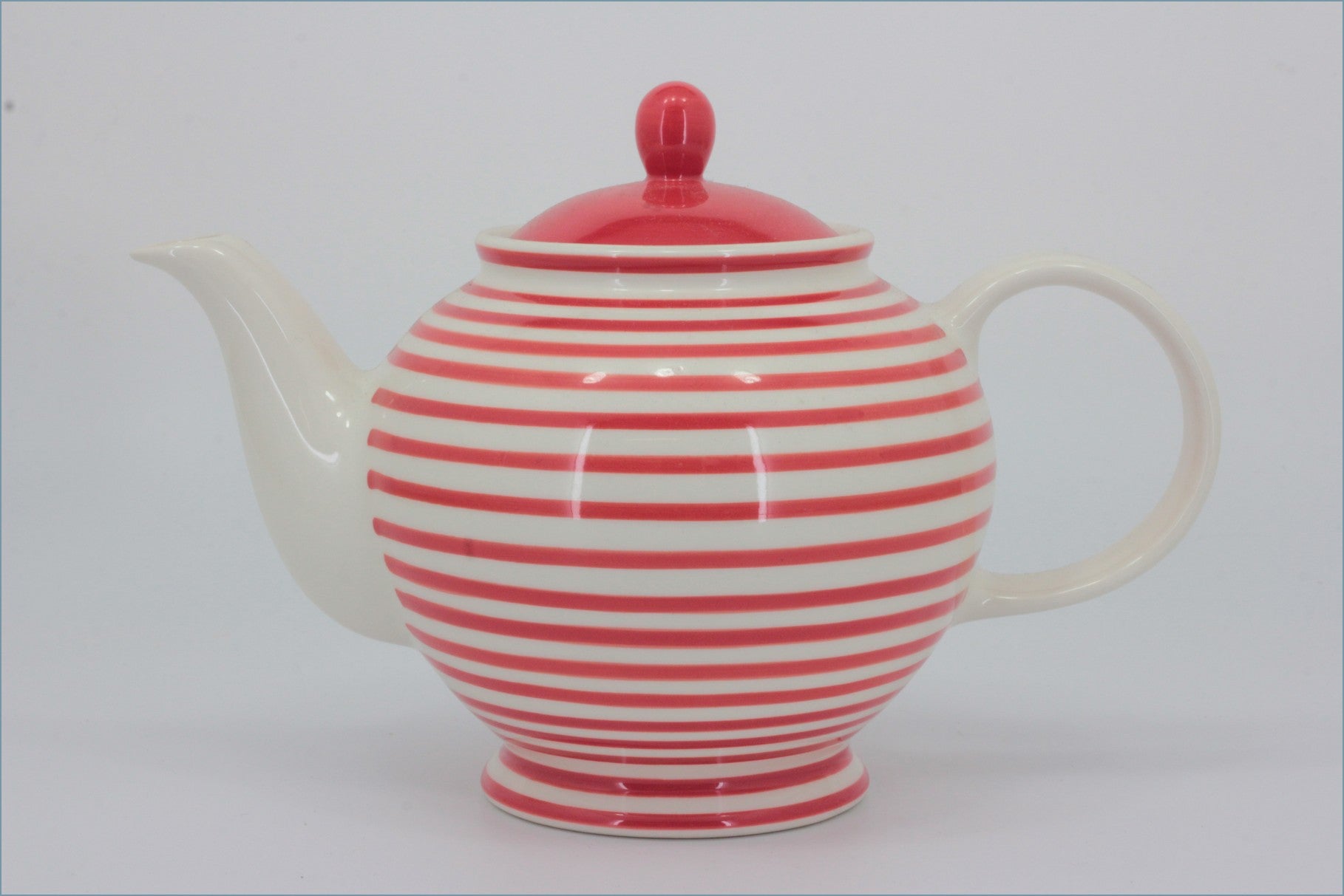 RPW270 - Whittards - Teapot - Red & White Stripes