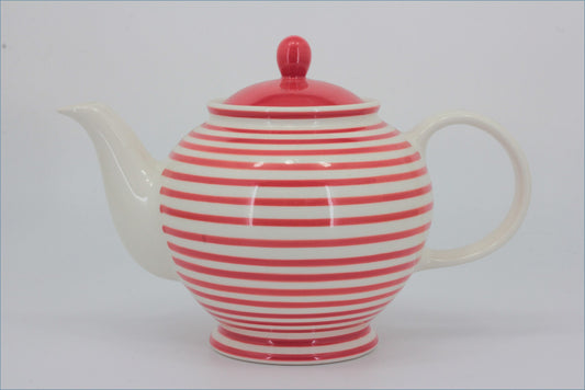 RPW270 - Whittards - Teapot - Red & White Stripes