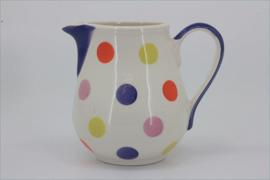 RPW280 - Whittards - Milk Jug (Purple Multi Coloured Spot)