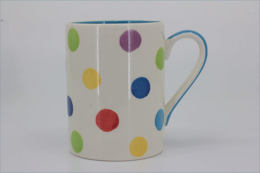 RPW290 - Whittards - Mug (Multi Coloured Spots - Blue Interior)