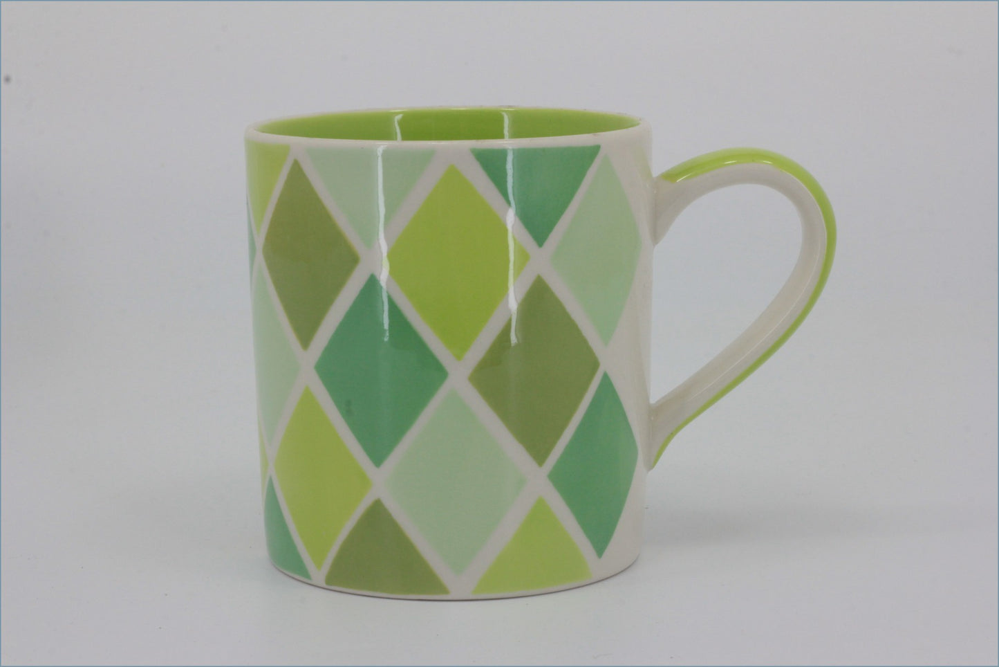 RPW295 - Whittards - Mug (Green Diamonds)