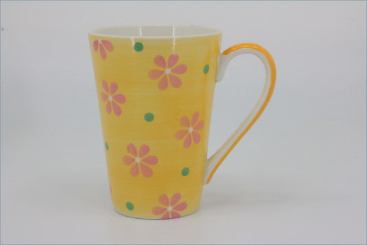 RPW301 - Whittards - Mug (Yellow/Pink Flowers)