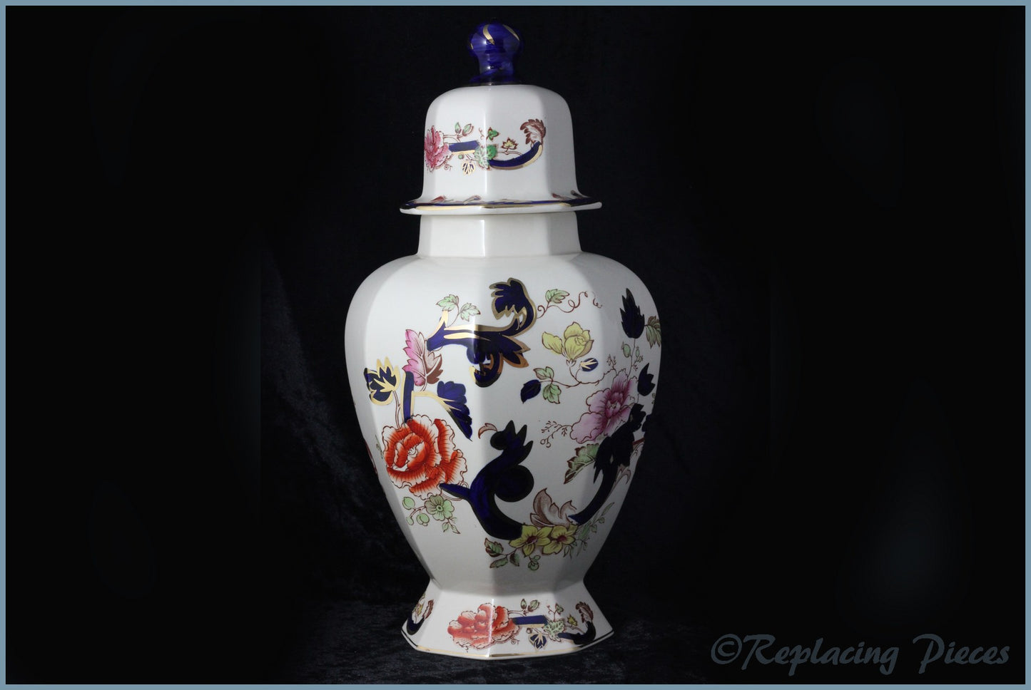 Masons - Mandalay Blue - Tokyo Vase (large)