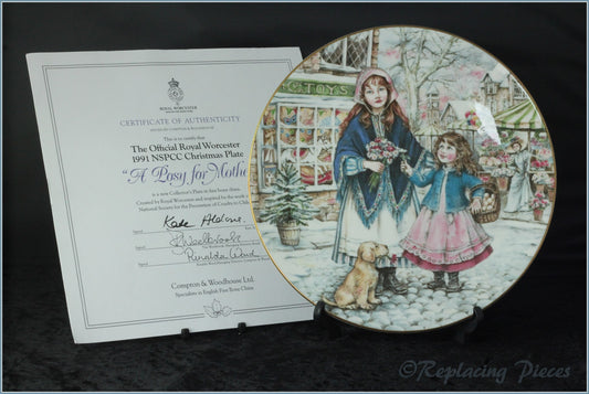 Royal Worcester - NSPCC Christmas Plates - 1991