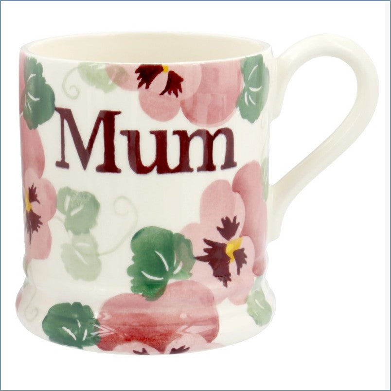 Emma Bridgewater - Pink Pansy - Mum 1/2 Pint Mug