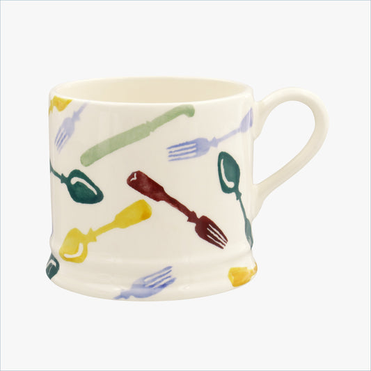 Emma Bridgewater - Polka Knives & Forks - Small Mug (Discontinued)