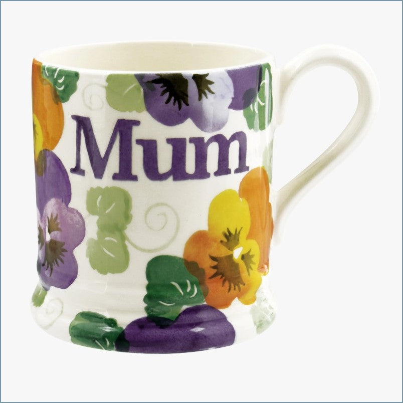 Emma Bridgewater - Purple Pansy - Mum 1/2 Pint Mug