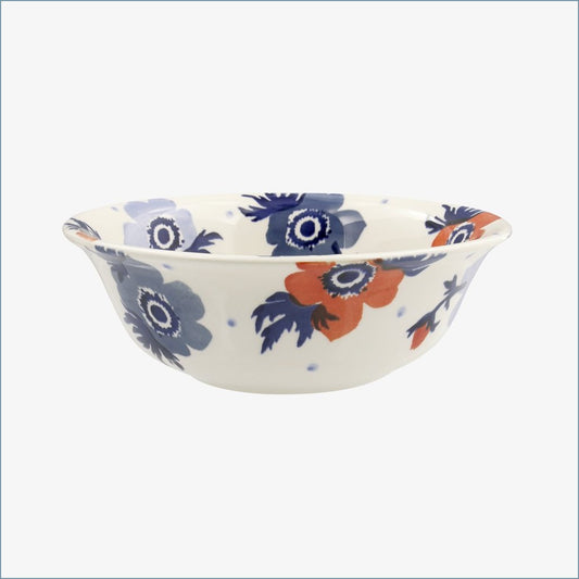 Emma Bridgewater - Red & Blue Anemone - Cereal Bowl