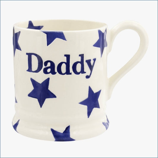 Emma Bridgewater - Blue Star - Daddy 1/2 Pint Mug