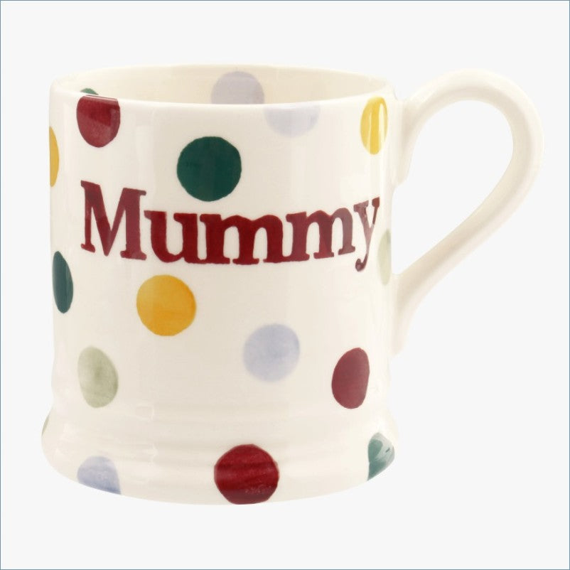 Emma Bridgewater - Polka Dot - 1/2 Pint Mug 'Mummy'